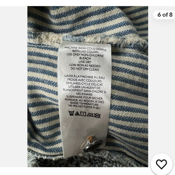 Pilcro Denim Button Down Corset Top - Picture 10 of 11